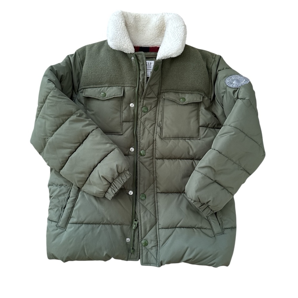 Gap Kids Green Puffer Jacket